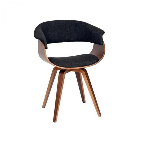 Armenartfurniture ArmenArtFurniture LCSUCHWACH Summer Modern Chair In Charcoal Fabric and Walnut Wood LCSUCHWACH